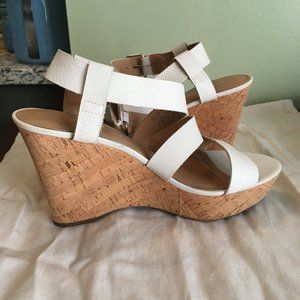 Franco Sarto White Wedges